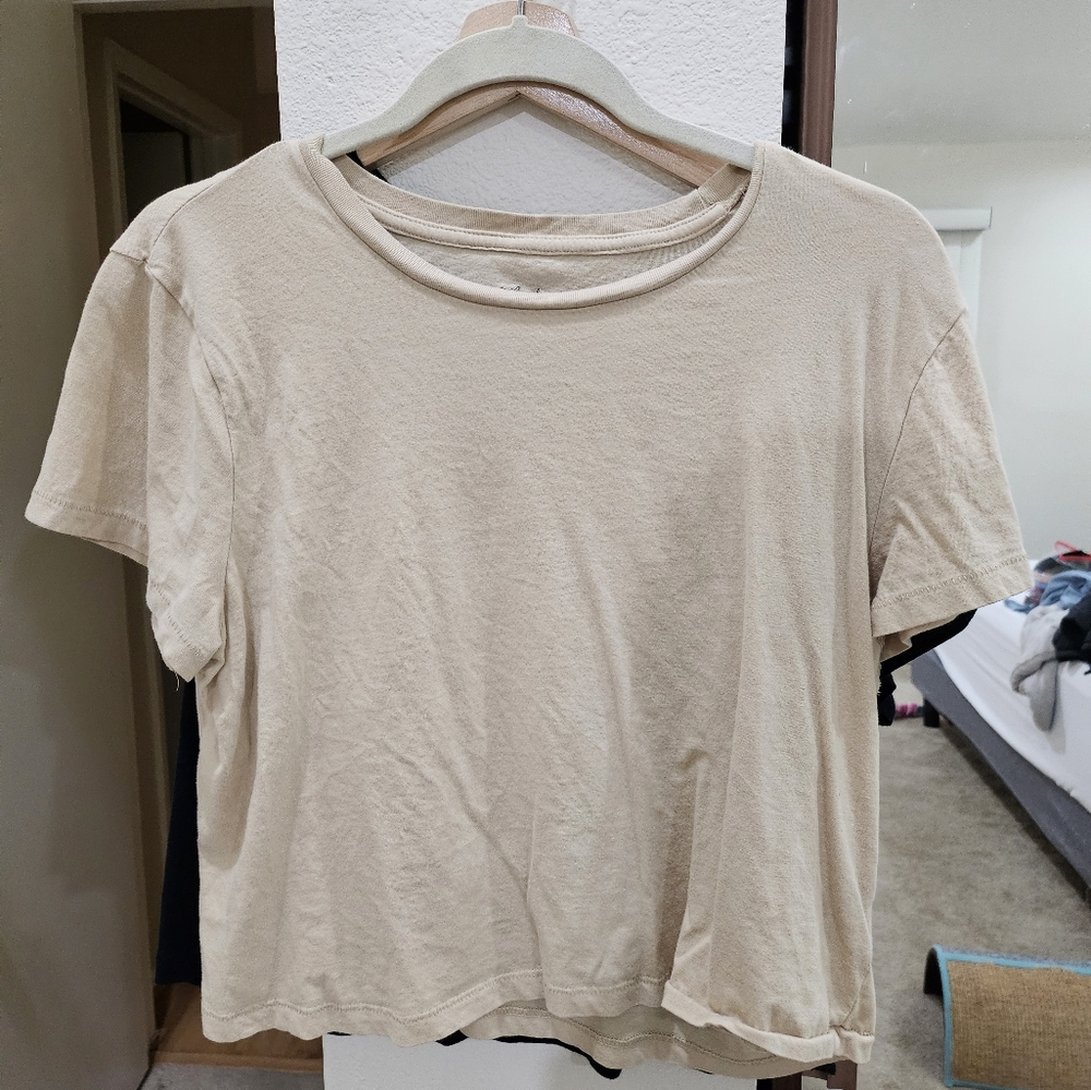 Universal Thread crop top set of 2 Khaki and Black